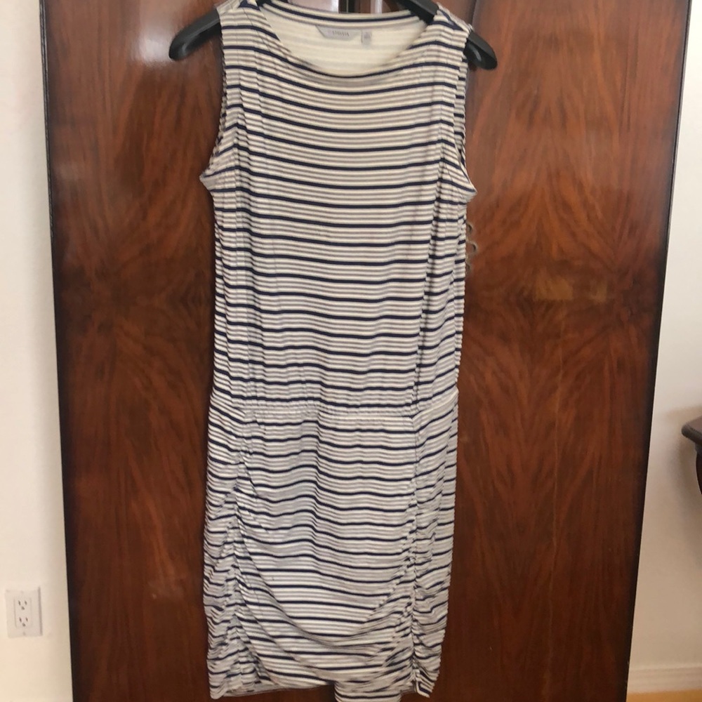 Athleta bike strip cotton/modal dress.